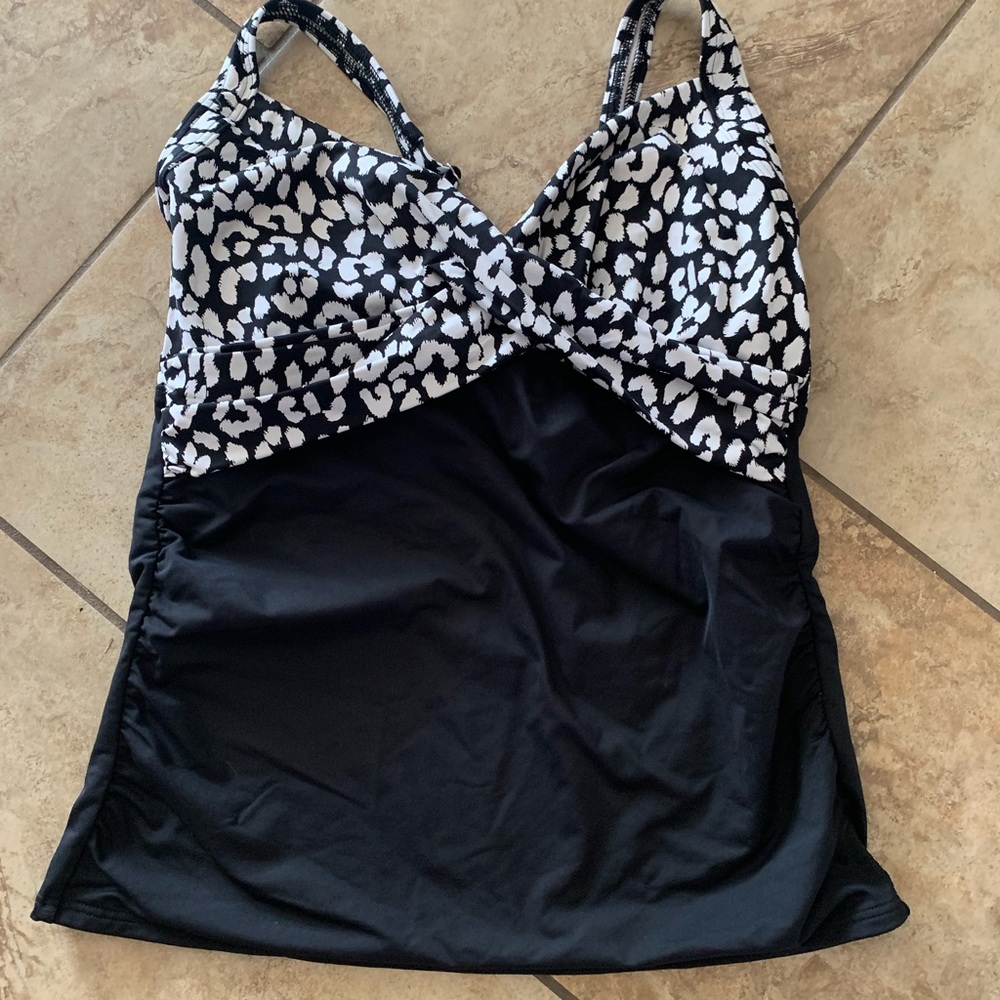 Land’s End Tankini Leopard 10 DD